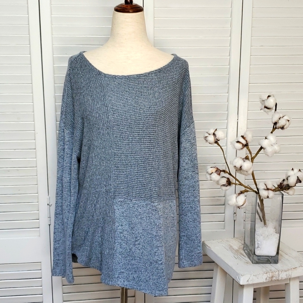 One Park Ave. Pullover Ribbed Sweater Size L